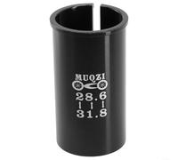 Adaptateur réducteur en aluminium léger usiné CNC pour tige de selle pour VTT, vélos de route et plus - Design antidérapant (28,6-31,8)