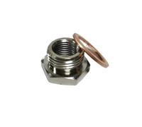 Adaptateur réducteur pour sonde Lambda d'échappement (M18 x 1,5 mm vers M12 x 1,25 mm) avec Joint en cuivre