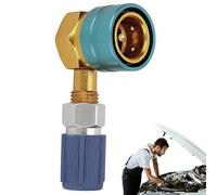 Adaptateur réfrigérant A/C - Raccords rapides R1234yf R134a, connecteur en laiton, évacuation de la climatisation | Accessoires de recharge de réfrigérant AC, collecteur A/C réglable pour réfrigé