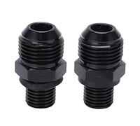 Adaptateur Refroidisseur D' De Transmission En Alliage D'Aluminium 8ANx1 / 4NPS, 1 Paire - Haute Résistance, Installation Simple, Compatible GM Turbo 350 400 4L60E 200R (Version courte)