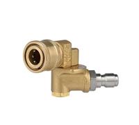 Adaptateur réglable à coupleur rotatif à connexion rapide de 1/4 pouces, avec 5 buses de pulvérisation, connexion en cuivre pour lave-auto à haute pression-5th gear angle
