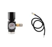 Adaptateur régulateur de pression HPA G1/2-14, pression de sortie réglable de 0 à 150 PSI for le remplissage des bouteilles de gaz(Regulating Hose)