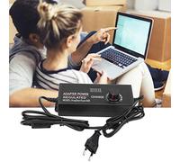Adaptateur régulé Réglable 3-12V 10A Régulateur de Puissance CC avec Affichage de Tension AC 110-240V pour Bandes LED Routeurs sans Fil (Prise UE)