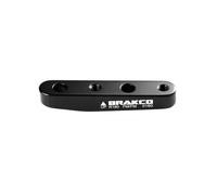 Adaptateur rehausse frein à disque arrière route etrier montage plat Brakco Noir