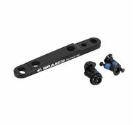Adaptateur rehausse frein à disque route avant etrier montage plat Brakco Noir