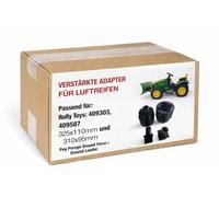 Adaptateur renforcé pour pneus Rolly Toys 409303 & 409587 (325 x 110 & 310 x 95) sur Peg Perego John Deere Ground Force et Ground Loader