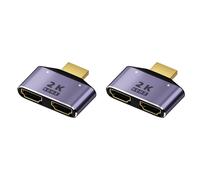 -Adaptateur répartiteur 1 entrée 2 sorties compatible avec lumière LED