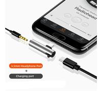 Adaptateur Répartiteur 2 En 1 Pour Iphone,Prise Jack 3.5mm Vers Écouteurs,Câble Aux,Charge De Téléphone,Sauna Audio,Pour Touristes,Pour Modèles Poly Xs X 7 8 11 11pro - Type Argent