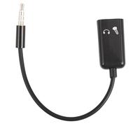 Adaptateur répartiteur audio stéréo 3,5 mm mâle vers casque + microphone, connecteur de faisceau de câbles à verrouillage