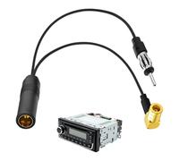 Adaptateur répartiteur d'antenne Dab/Dab+ SMB + SMA, Prise DIN, pour autoradio Dab et Radio FM/AM. Câble pour antenne Dab et Radio FM