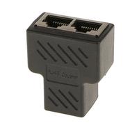 Adaptateur répartiteur de connecteur réseau LAN Ethernet 1 à 2 Ports