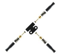 Adaptateur répartiteur de frein hydraulique 2,5 cm 2 sorties pour compatibilité avec les systèmes d'huile minérale et de liquide de frein DOT (B)