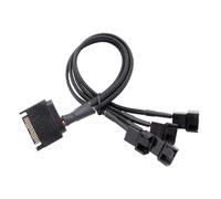 Adaptateur Répartiteur De Ventilateur 4 Broches Avec Interfaces Solution De Refroidissement Extensible Pour Plates-formes De Jeu Et Postes De Travail Ordinateurs Manchon Tressé Séparateur