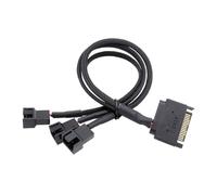 Adaptateur Répartiteur De Ventilateur 4 Broches Avec Interfaces Solution De Refroidissement Extensible Pour Plates-formes De Jeu Et Postes De Travail Ordinateurs Manchon Tressé Séparateur