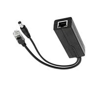 Adaptateur répartiteur d'injecteur PoE DC44-57 V, adaptateur répartiteur Gigabit RJ45, taux de transmission 10/100/1000 Mbps