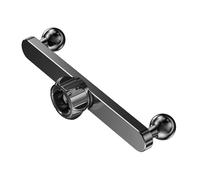 Adaptateur répartiteur en aluminium pour support de téléphone double 17 mm Extension de montage à rotule 1 à 2 joints Adaptateur de rotation Adaptateur de bureau double support de téléphone