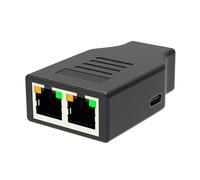 Adaptateur répartiteur Ethernet RJ45 pour un partage Internet stable entre deux appareils sans pilote supplémentaire