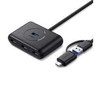 UGREEN HUB USB 3.0 + USB-C 3.1 4-Ports OTG (Black)