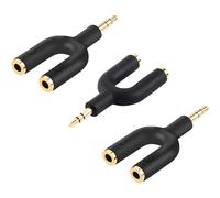 Adaptateur répartiteur pour casque audio, [lot de 3] Compatible avec les casques audio, Samsung, LG,