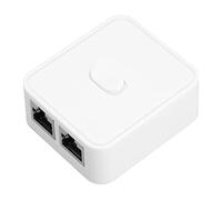 Adaptateur Répartiteur Réseau RJ45 1000 Mbps, Adaptateur de Commutateur Ethernet 1 à 2 Ports, Commutateur Réseau ABS Gigabit Extensible PoE, pour Cat5, Cat5e, Cat6, Cat7