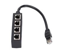 Adaptateur répartiteur RJ45 1 à 4 ports Transmission fluide Excellente connexion Adaptateur de câble réseau informatique pack