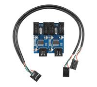 Adaptateur répartiteur USB 2.0 9 broches pour extension de port USB de bureau pour la maison, le bureau et les jeux vidéo