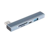 Adaptateur répartiteur USB C Dock Multiport Lecteur de carte Transmission de données 4 en 1 USB C Câble de charge pour ordinateur portable