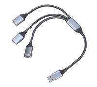 Adaptateur répartiteur USB mâle vers multiport avec 1 port USB 3.0 et 2 câbles d'extension USB 2.0 pour téléviseurs et concentrateurs USB