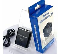 Adaptateur Réseau Aluminium 1 à 2 Ports 1000Mbps(1 to 2) | Boîtier aluminium pour robuste, excellente dissipation thermique, durée de vie prolongée, design noir