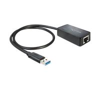 Adaptateur réseau - DELOCK - USB 3.0 vers Gigabit LAN - SuperSpeed - Noir - 10/100/1000 Mb/s