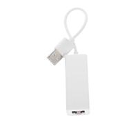 Adaptateur Réseau Ethernet USB pour Ordinateur, Rj45 10/100 Mbit/s | ABS Blanc, sans Pilote ni Alimentation Externe, Transmission Rapide, pour PC et Portable
