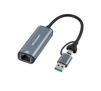 Adaptateur réseau Gigabit USB-C/A vers RJ45 MicroConnect, MC-USBACNET1G
