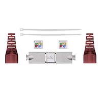 Goobay Connecteur de câble 79577 sans outil « slim » CAT6 STP blindé – pour 2 câbles réseau