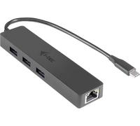 i-Tec USB C Slim 3-port HUB with Gigabit Ethernet adapter - concentrateur (hub) - 3 ports