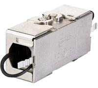 Adaptateur réseau informatique Metz Connect 130863-04-E raccord CAT 6a 0 m argent (métallisé) 1 pc(s)