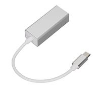Adaptateur Réseau LAN USB Type C vers RJ45 Adaptateur Ethernet Transmission Stable USB C vers RJ45 Ethernet Silver Converter pour Pro pour S9/S8/Note 9(100 000 milliards)