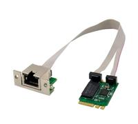 Adaptateur réseau M.2 RJ45 RTL8125BG Puce M.2 Gigabit Ethernet Carte réseau 2,5 G/1000/1000 Mbps PCIE Bus Networks Card Installation facile
