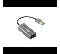 Natec Adaptateur Cricket USB 3.2 Gen 1 (3.1 Gen 1) Type-A Ethernet RJ45 1 Go Noir
