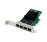 Digitus Carte réseau serveur Intel I350 4 ports RJ45 Gigabit 10/100/1000 Mbps sans halogène
