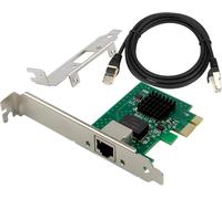 Adaptateur réseau PCIe 3.1 2.5GBase-T avec Intel I225-V+0,9 m Cat8 Câble Ethernet 2500/1000/100Mbps PCI Express Gigabit Ethernet Contrôleur LAN RJ45 pour Windows 10/11 avec support à profil bas