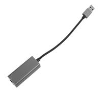 Adaptateur Réseau Portable Gigabit USB 3.0 en Alliage D'aluminium Noir | USB vers Rj45, Compatibilité Multiplateforme, pour Ordinateur et Tablette, Usage Extérieur et Voyage