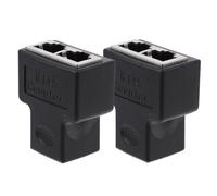 Adaptateur Réseau Rj45 Répartiteur Ethernet 1 vers 2 Ports Noir