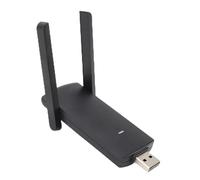 Adaptateur Réseau sans Fil, Adaptateur de fidélité USB, Adaptateur Réseau PC sans Fil Double Bande 1300 Mbps 2,4 G 5,8 G avec Fonction AP, Double Antenne à Gain élevé, Prise en