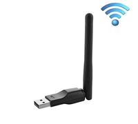 Adaptateur réseau sans fil USB, Lot de 2 150 Mbps Rt5370 USB2.0 Wifi 2,4 G adaptateur réseau sans fil 802.11 b/g/n Wi-Fi Dongle adaptateur avec antenne 2dBi prise en charge Windows CE/2000/XP/Vista/7 ; Mac OS X ; Linux 2.6.x 1*Pack
