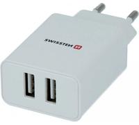 Adaptateur réseau Swissten smart ic 2x usb 2.1a power white (self adapter)