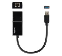 Adaptateur réseau USB 3.0 - Belkin - Gigabit Ethernet - SuperSpeed - Noir - 10/100/1000Mbps