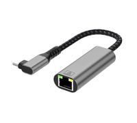 Adaptateur réseau USB C vers Gigabit Ethernet, adaptateur réseau USB coudé à 90 degrés, adaptateur Fast Ethernet
