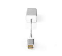 Adaptateur réseau USB - USB 3.2 Gen 1-1 Gbps - USB-C Mâle - RJ45 Femelle - 0.20 m - Rond - Plaqué Or - Cuivre étamé - Argent - Sachet avec Fenetre