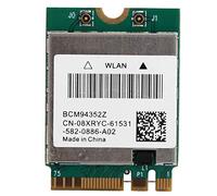 Adaptateur Réseau Wi-FI sans Fil,Carte Réseau sans Fil Bibande 2,4/5G NGFF(M.2) avec pour Win7/8/10/ pour OS X/pour Hackintosh, 802.11a/b/g/n/AC (2 câbles d'antenne Externe)