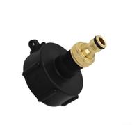 Adaptateur Réservoir Eau 1000L S60x6 pour vers 3/4" Adaptateur(1#) | Filetage d'entrée S60x6, sortie laiton 3/4", compatible vannes DN40/DN50, matériau plastique robuste